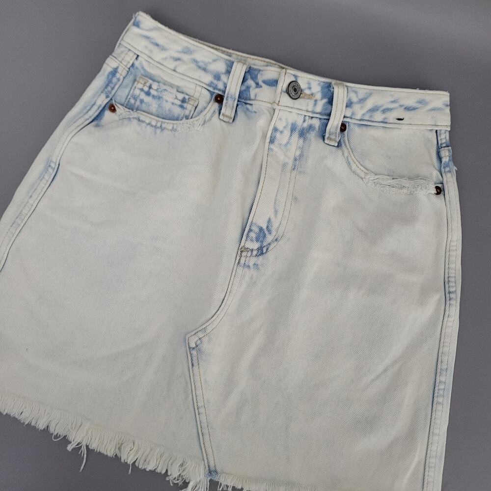 Abercrombie & Fitch Zoe Natural Rise Vintage A-Line Denim Skirt Womens 25/0